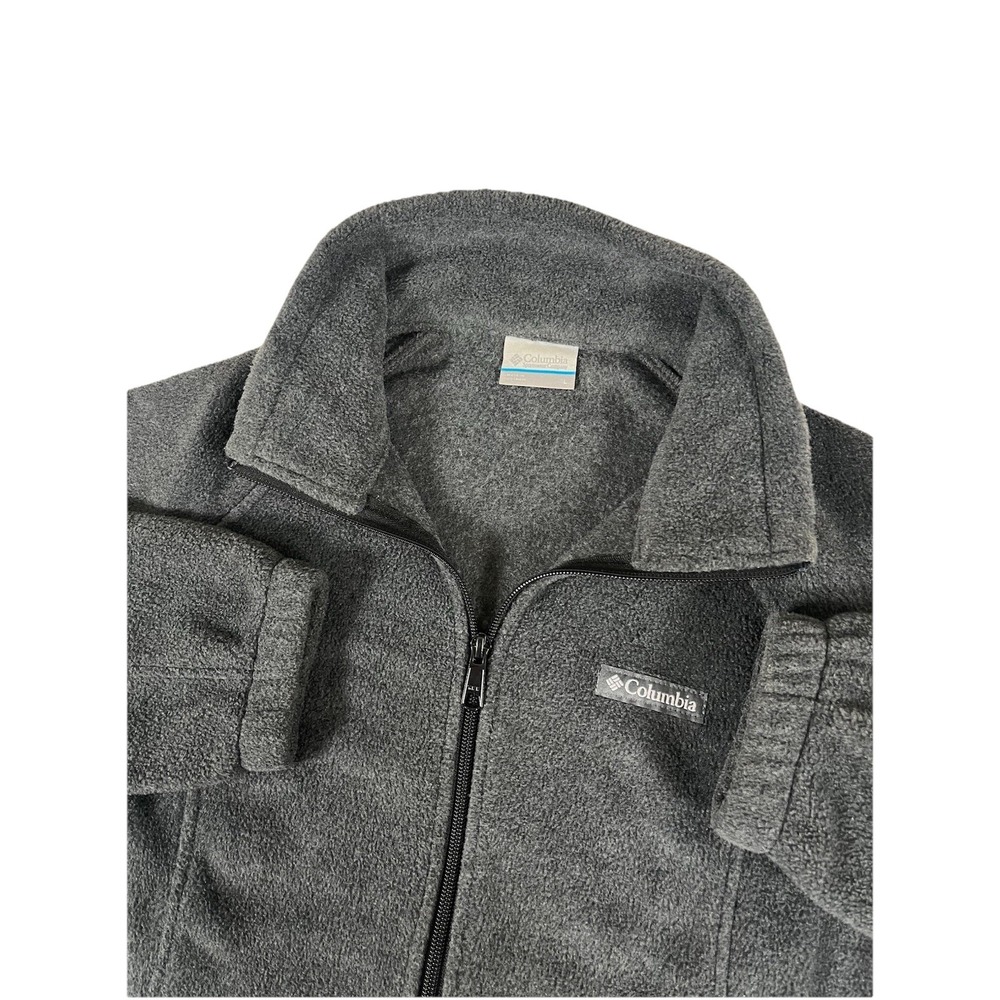 Columbia Benton‎ Springs Full Zip Fleece Jacket Charcoal Gray Women's Large